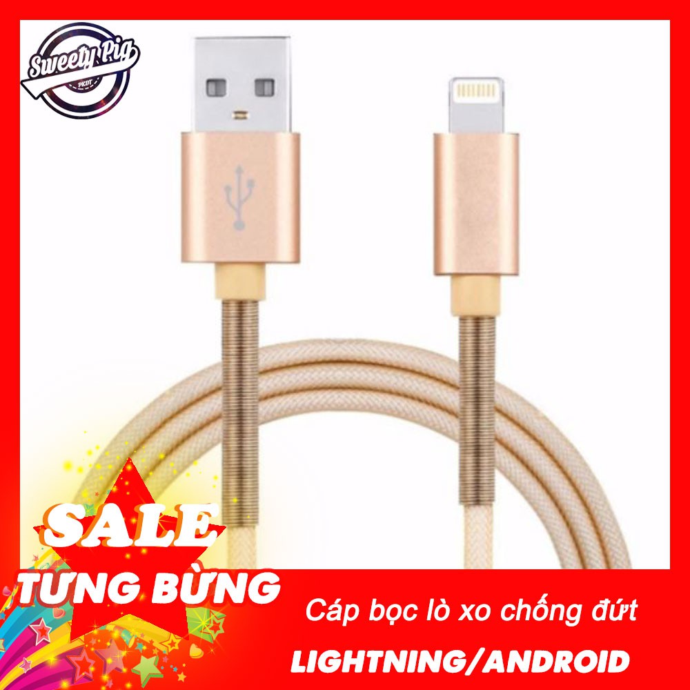 CÁP BỌC LÒ XO CHỐNG ĐỨT - SẠC NHANH