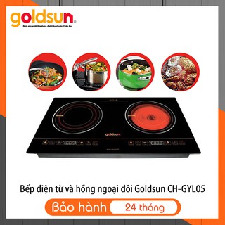 Bếp Điện Từ và Hồng Ngoại Đôi Goldsun CH-GYL05