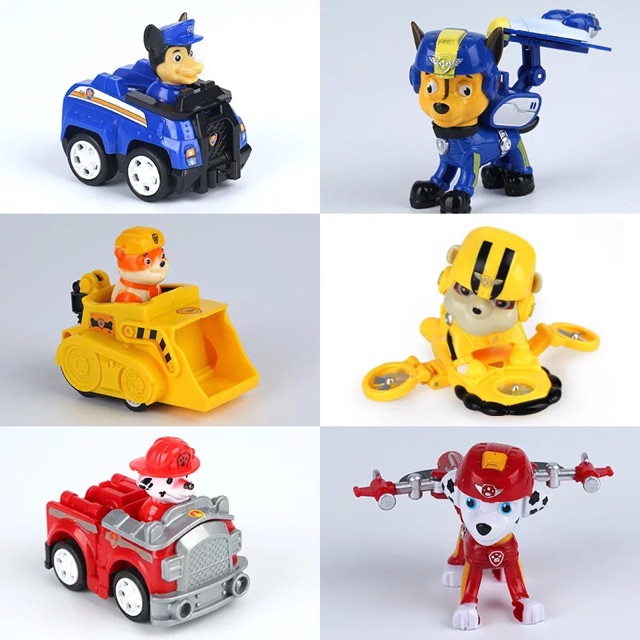 Có sẵn Set 2 Mô hình Chú Chó trong phim Đội Chó Cứu Hộ - Paw Patrol NoBrandABS