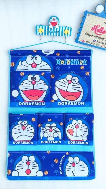 TÚI VẢI TREO PHỤ KIỆN DORAEMON DOREMON