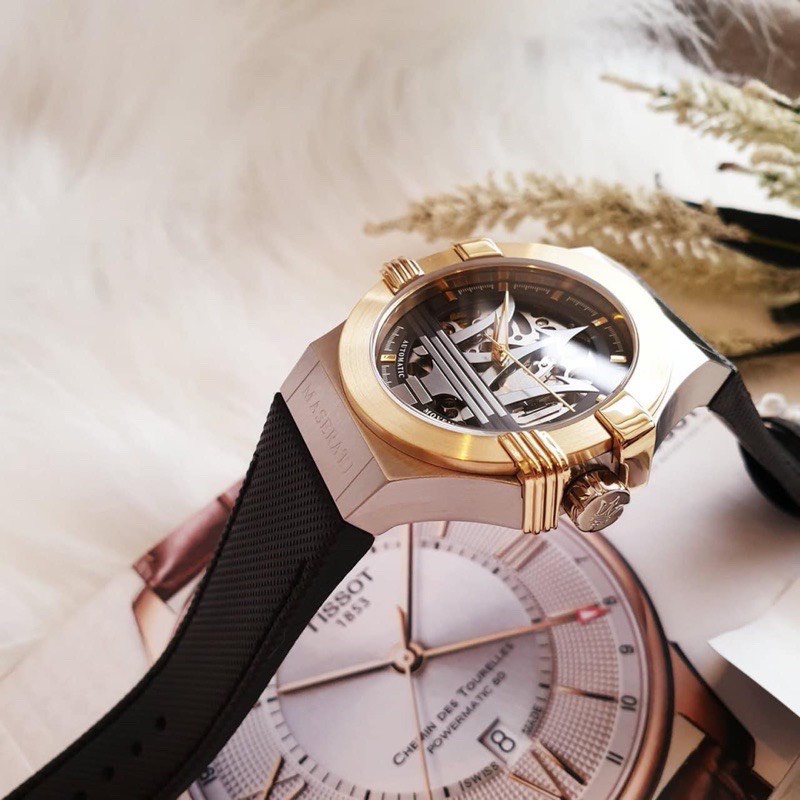 Đồng Hồ Nam Maserati Potenza R8821108037 Dây Da , Máy Automatic , Size Mặt 42mm fullbox