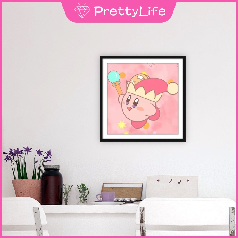 Bộ Tranh Đính Đá Tự Làm 30x0cm Hình Ngôi Sao Kirby Cho Bé