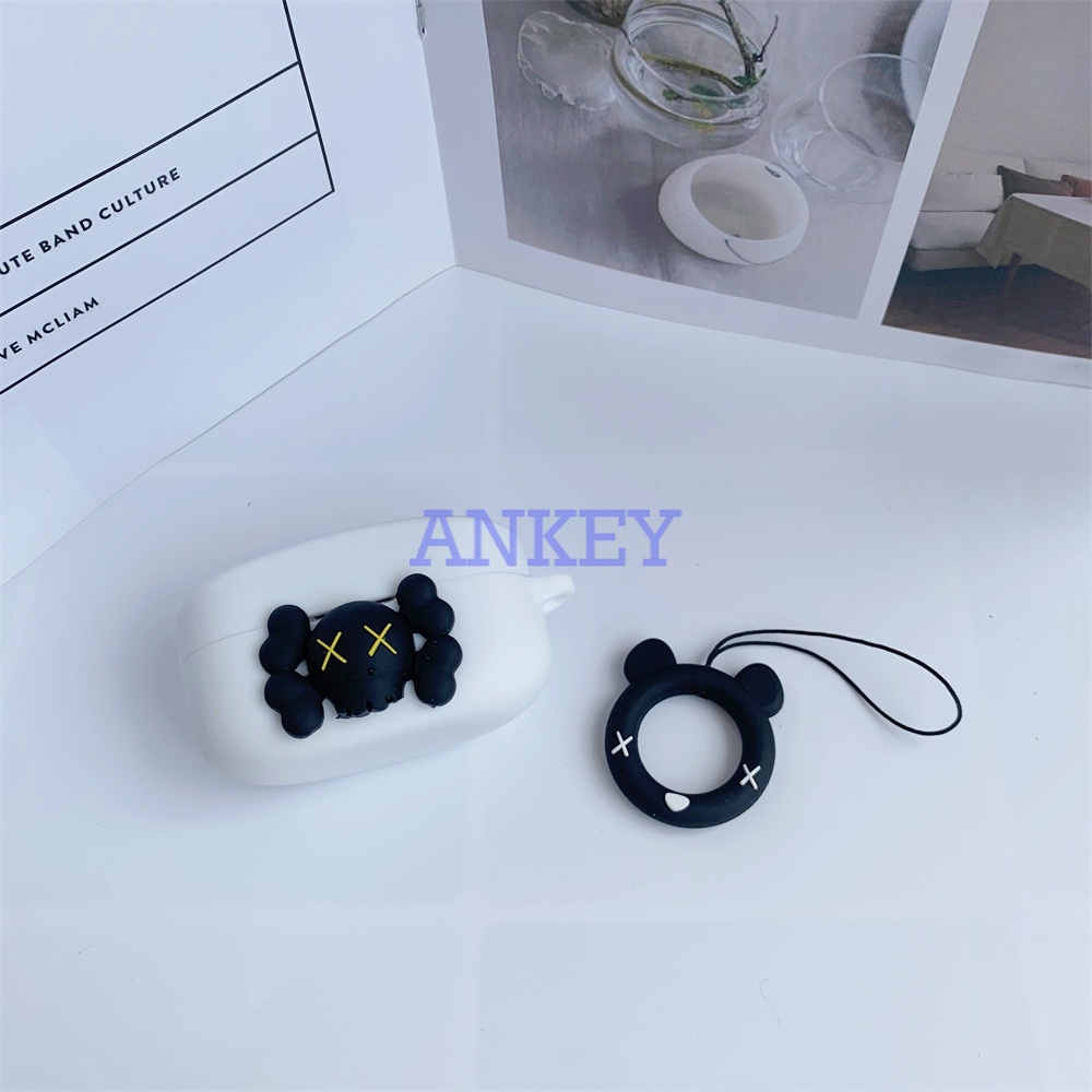 Sony WF-1000XM4 WF-1000XM3 Linkbuuds S LS900N L900 C500 SP800N XB700Vỏ Bảo Vệ Hộp Sạc Tai Nghe 3D Kaws Bằng Silicon Cho