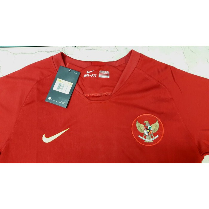 Áo Thun Bóng Đá Đội Tuyển Indonesian Jersey 2018 / 2019