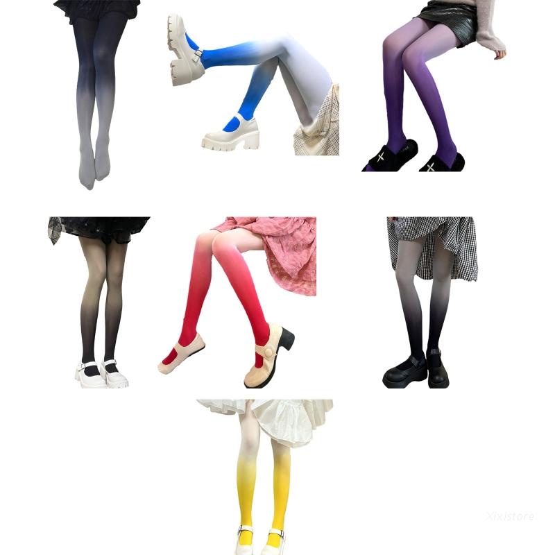 Xixi Quần Tất Lolita Màu Kẹo Sáng Thời Trang Gothic Cổ Điển Cho Nữ