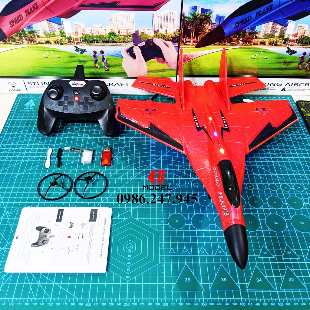 Máy Bay Điều Khiển Từ Xa Zy530 Pro. Xốp dẻo EPP siêu bền. Pin bay 15 phút, Size 44*33*12CM. Điều khiển 2 kênh, Xa 200m