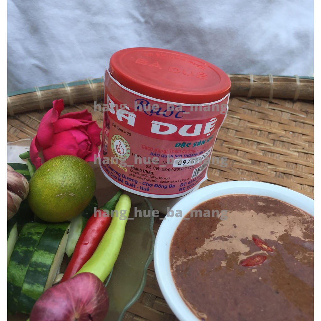 Mắm ruốc bà Duệ hủ nhỏ 200g HSD 6 tháng date mới nhất nấu bún Bò nấu canh đều ngon - Đặc sản Huế
