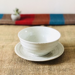 Dĩa gốm trắng trơn