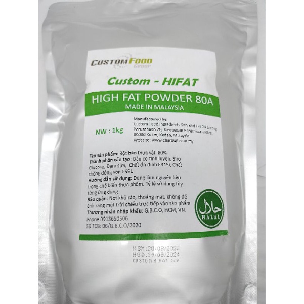 BỘT KEM SIÊU BÉO 80A