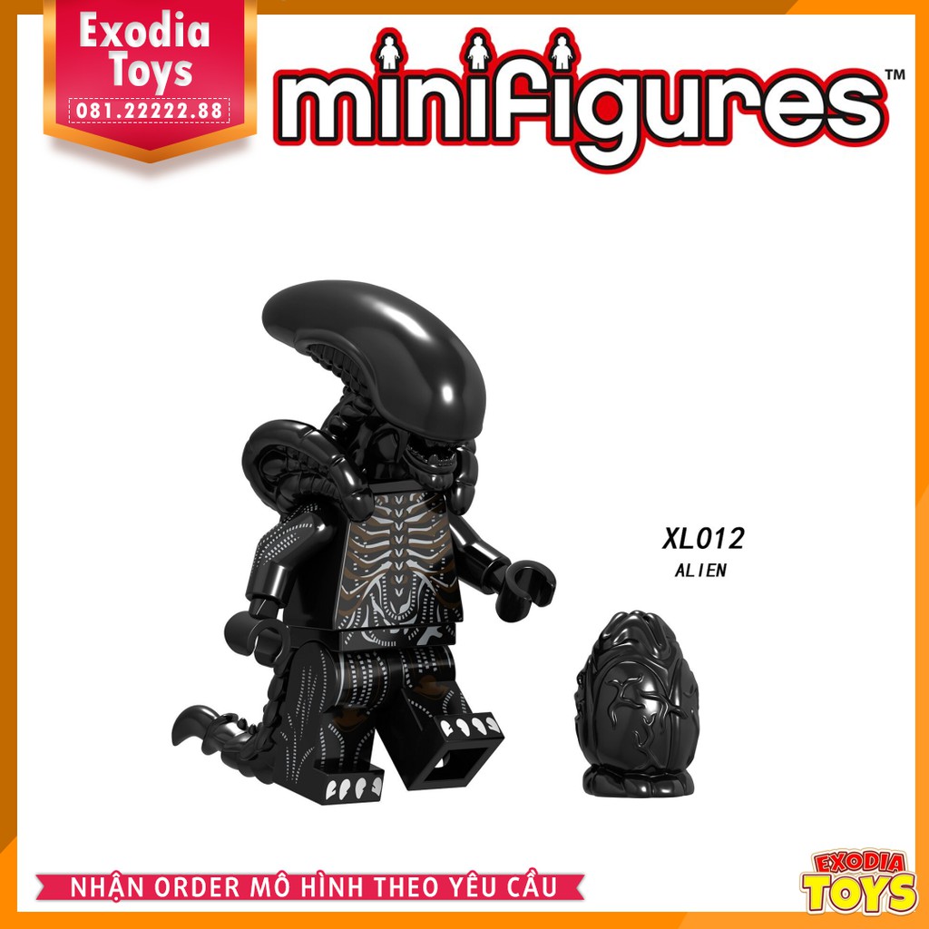 Xếp hình Minifigure Quái Vật Ngoài Không Gian Alien - Đồ Chơi Lắp Ghép Sáng Tạo - XL0102