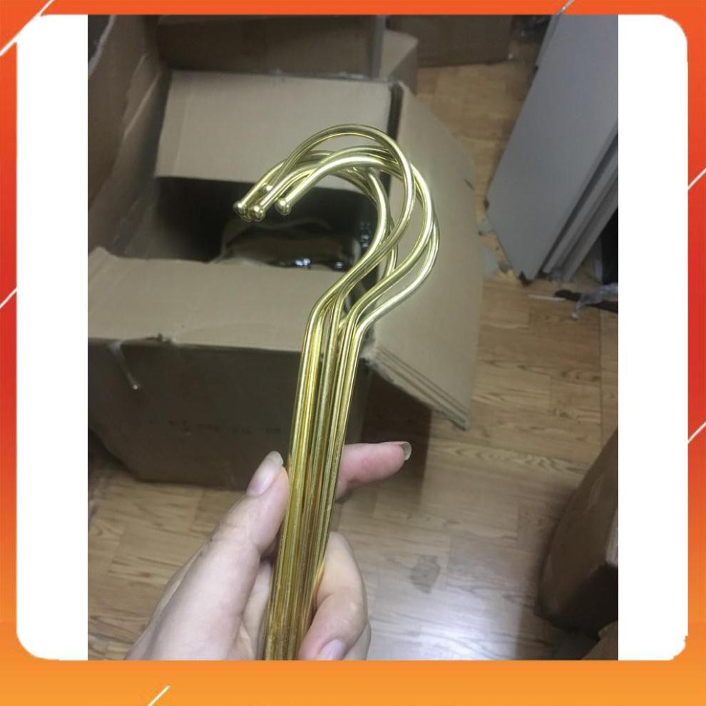 COMBO 5 ĐẦU MÓC VÀNG DÀI- PHỤ KIỆN MÓC GỖ CHO SHOP-MÓC GỖ TREO QUẦN ÁO SHOP THỜI TRANG