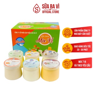 Sữa Chua Mix Vị Ba Vì - Zmilk - Thùng 12 Hũ