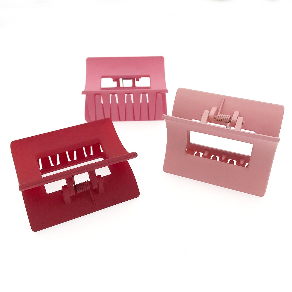 Kẹp tóc nhựa acrylic hình vuông thời trang Hàn Quốc cổ điển