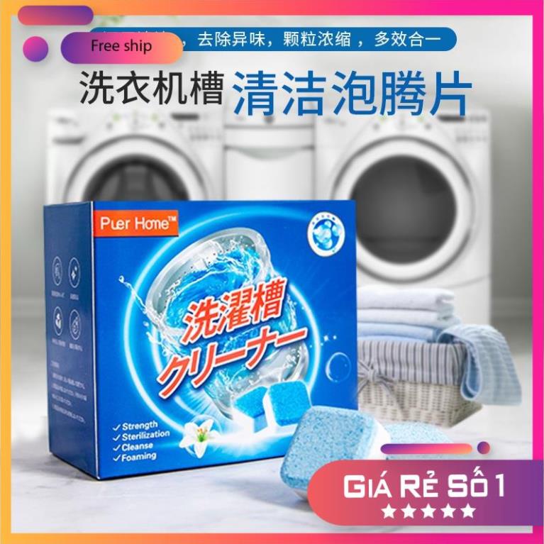 Viên Tẩy Vệ Sinh Lồng Máy Giặt Diệt Khuẩn Và Tẩy Chất Cặn Lồng Máy Giặt Hiệu Quả