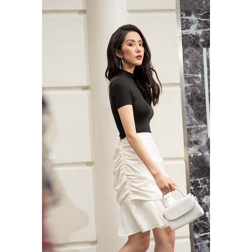 NARCOTICS-SUZU- Chân váy dúm phối bèo. | BigBuy360 - bigbuy360.vn