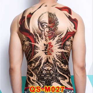 [Loại Ngắn Ngày] Hình Xăm Dán Kín Lưng Ngộ Không (35x48cm)
