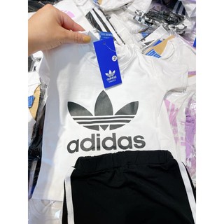 Bộ adidas nữ 2 màu tím đen