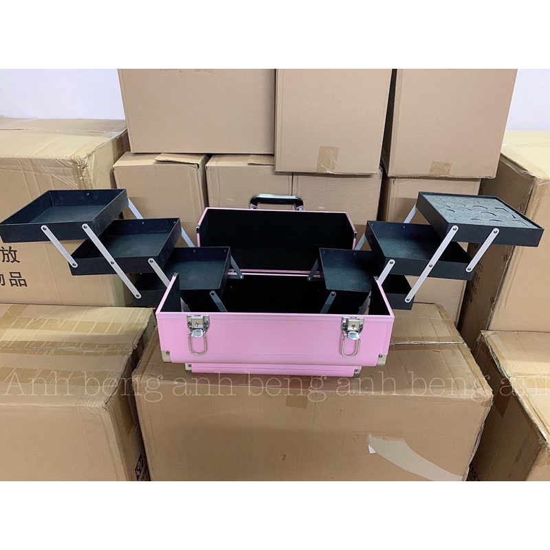 Cốp nhôm 3 tầng Size to (37x28x22 )☄️FREESHIP☄️Nail Mi Phun Săm Trang điểm