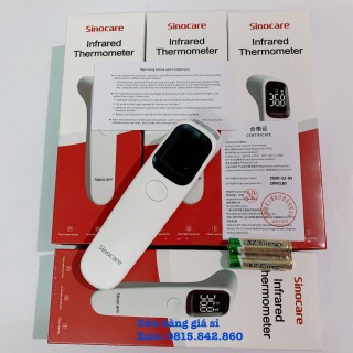Nhiệt Kế Hồng Ngoại Đo Trán Chính Hãng Sinocare, Có Đèn Cảnh Báo Nếu Phát Hiện Sốt, Cho Kết Quả Trong Vòng 1s