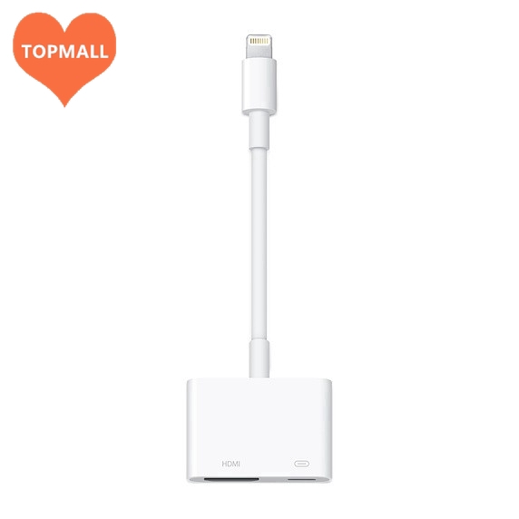 [ready stock] Bộ chuyển đổi Lightning sang kỹ thuật số AV - Lightning To HDMI - Bộ chuyển đổi HDMI IPhone của Apple