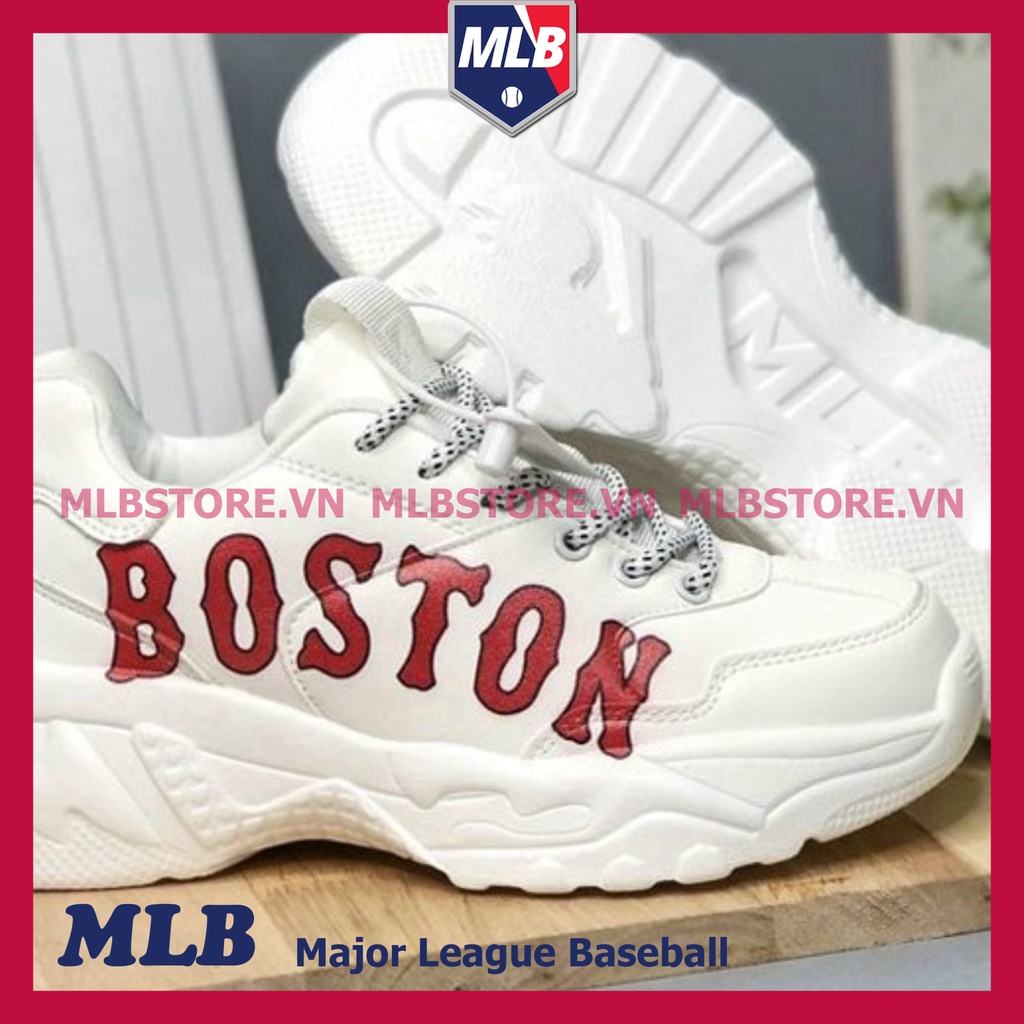 Giày MLB Nam Nữ, Giày Boston Nữ Sneaker Đế 2 Lớp Tăng Chiều Cao 4CM Hàng Đẹp Full Box | BigBuy360 - bigbuy360.vn