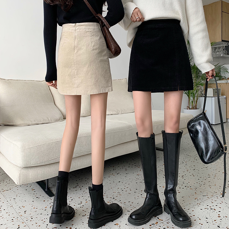 Chân Váy Nhung Xiaozhainv Dáng Chữ A Lưng Cao Dễ Phối Đồ Phong Cách Hàn Quốc Trẻ Trung Cho Nữ | BigBuy360 - bigbuy360.vn