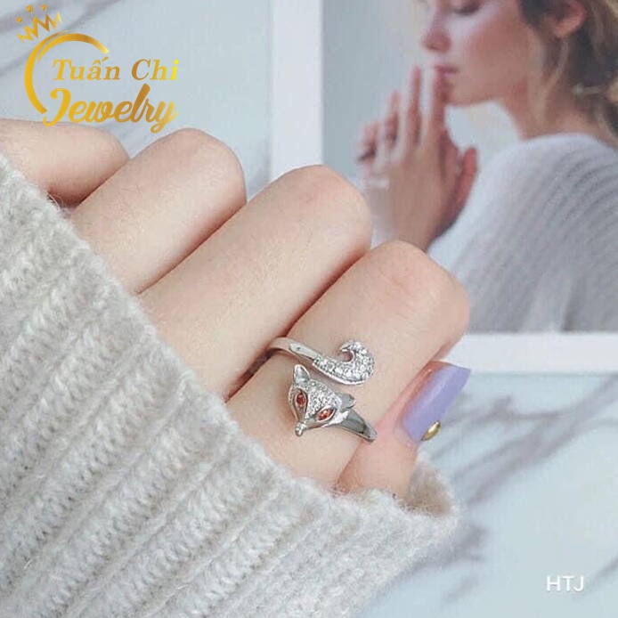 ❤️HOT❤️ Nhẫn Bạc Nữ, Nhẫn Hồ Ly Bạc 925 Cao Cấp, Mang Lại May Mắn, Tài Lộc