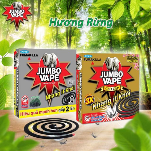 Nhang muỗi jumbo vape hương lài hương lavender hương rừng và ít khói mạnh gấp 3 lần s2