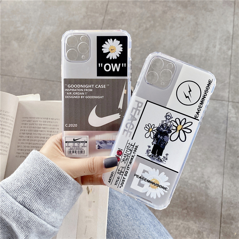 iphone case iphone 11 pro 11promax iphone 7 8 plus iphone x xr xsmax Small daisy translucent phone case