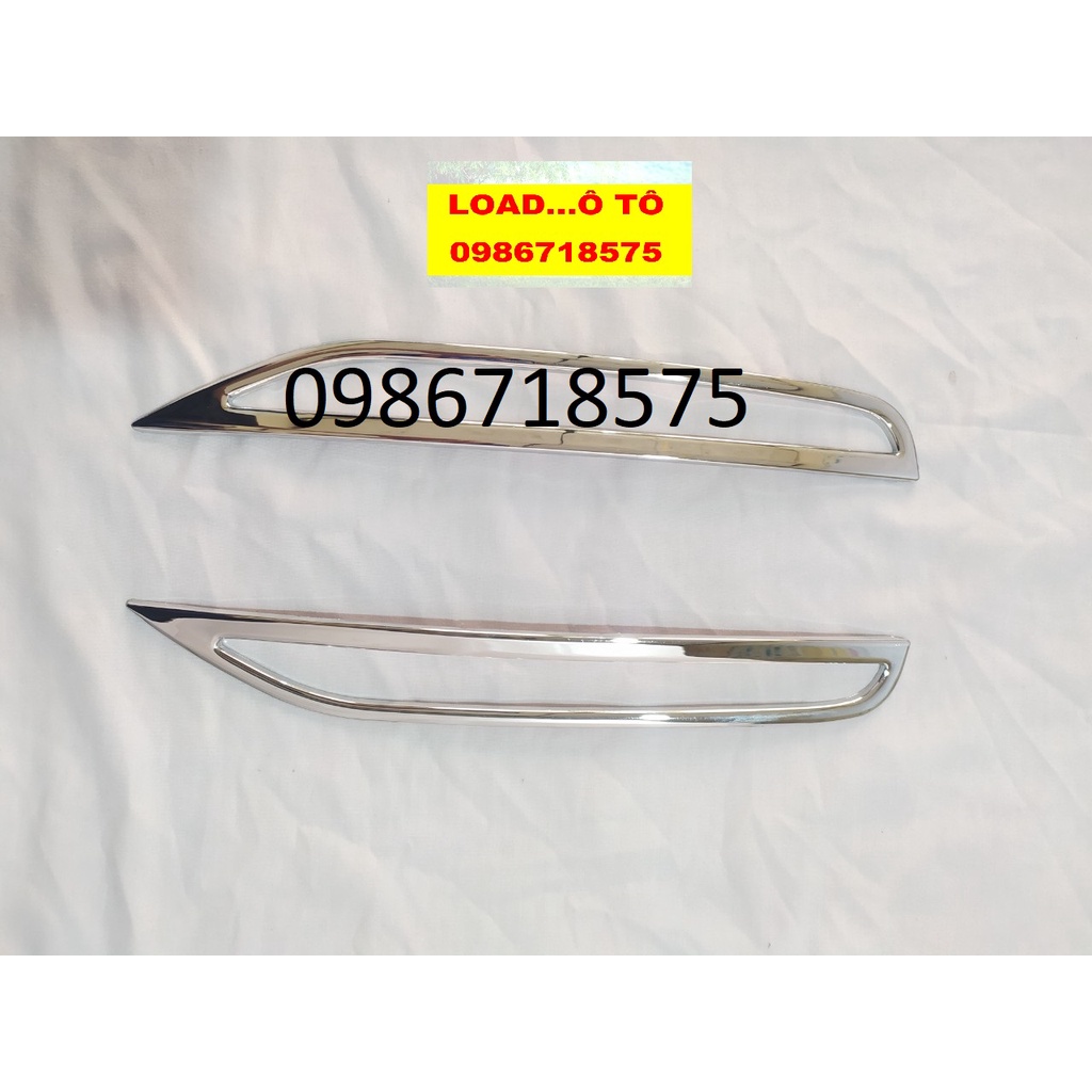 Bộ Ốp Viền Đèn Gầm Trước Sau Xe I10 Sedan 2017-2020 Nhựa ABS Mạ Crom Sáng Bóng