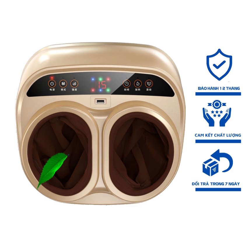 Máy Massage Chân JB 502 Cao Cấp, Bấm Huyệt Chân Trang Bị Túi Khí Cảm Biến Nhiệt Hồng Ngoại, Chế Độ Làm Ấm