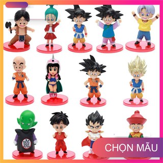 Lẻ Mô hình nhân vật 7 viên ngọc rồng Dragon Ball Son Goku - Cao 6-cm