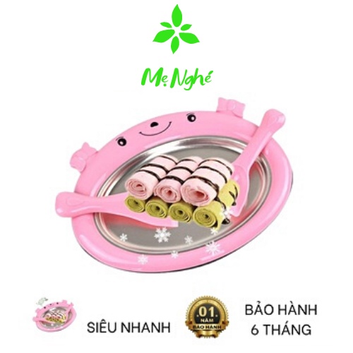 Máy làm kem cuộn Thái Lan tại nhà đơn giản, dễ sử dụng, không dùng điện nên cực kỳ an toàn với trẻ nhỏ - Siêu Thị Mẹ N