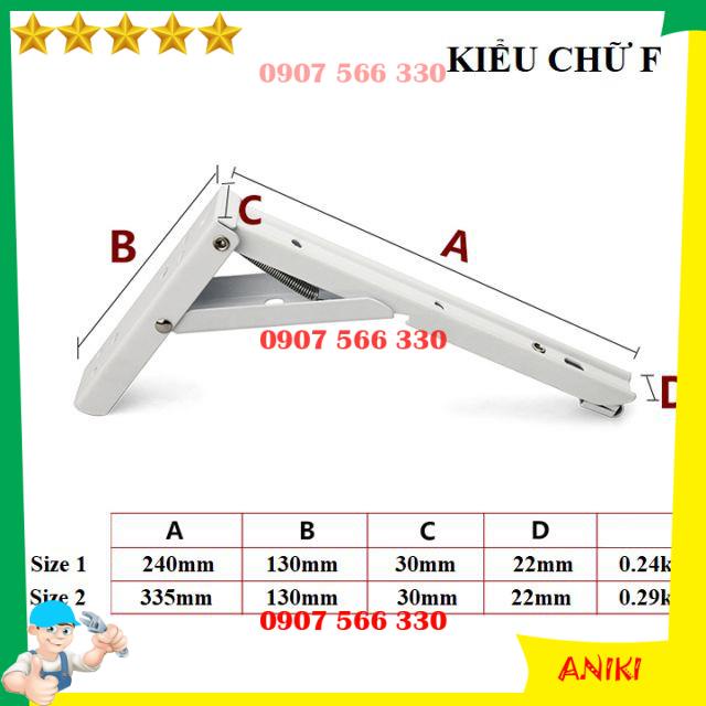 Bản lề gập thông minh làm kệ bàn học treo tường gấp gọn giá rẻ dài 20-25-30-35CM DCG