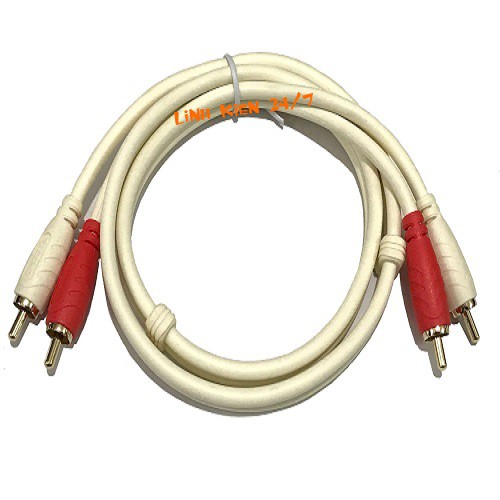Dây Cáp âm thanh RCA 2 Đầu Hoa Sen Đực Ra 2 Đầu Hoa Sen Đực 1.8m