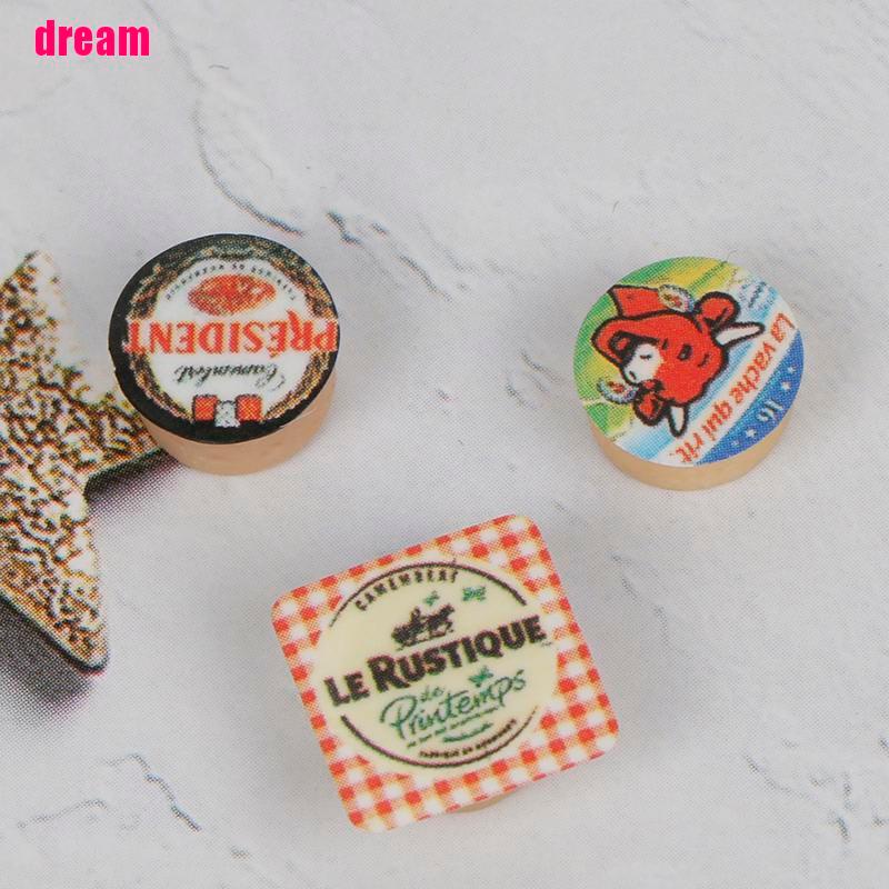 Bộ 3 Mô Hình Phô Mai Mini Tỉ Lệ 1 / 12 Dùng Để Trang Trí
