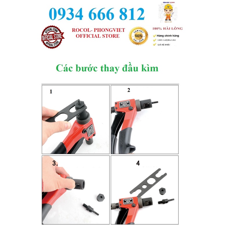 Kìm rút ốc tán Patented BT603 hộp giấy từ M3-M6