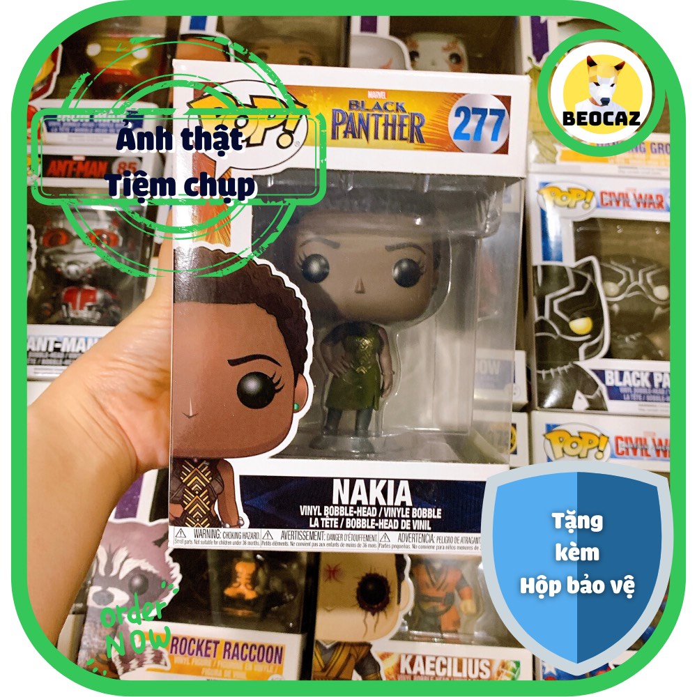 [Ship Hỏa Tốc] [Tặng Hộp Bảo Vệ] [Chính hãng] Mô hình Funko Pop nhân vật Nakia phim Black Panther Báo Đen No.277 Marvel