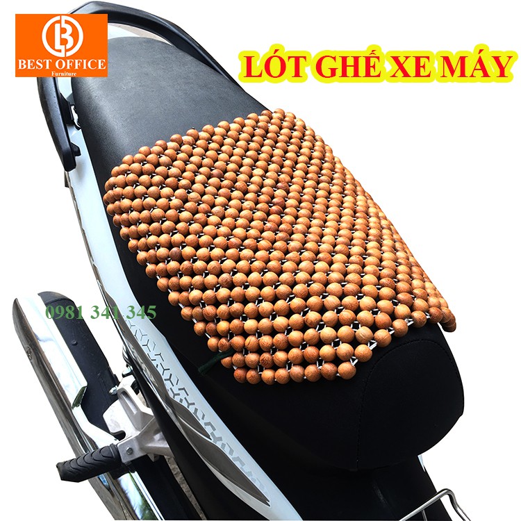 Lót Yên Xe Máy hạt gỗ Hương - Bọc yên xe máy đa năng