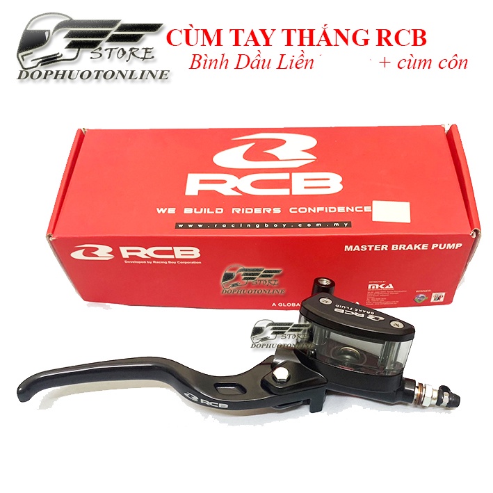 Cùm Tay Thắng Bình Dầu Liền và Tay Côn RCB Lắp Nhiều Dòng Xe