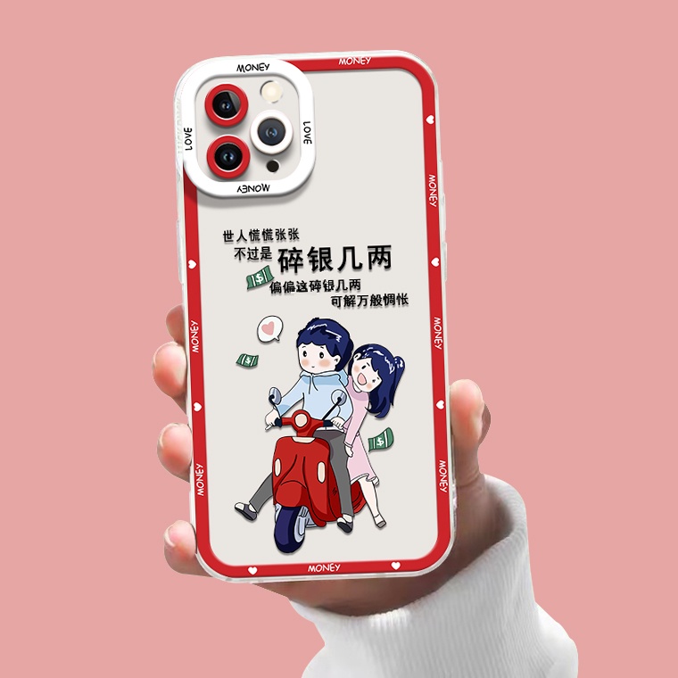 Ốp Điện Thoại Silicon TPU Mềm Trong Suốt In Họa Tiết Dễ Thương Chống Sốc Cho IPhone 14 13 12 Pro Max 11 XS XR X 8 7 6S Plus