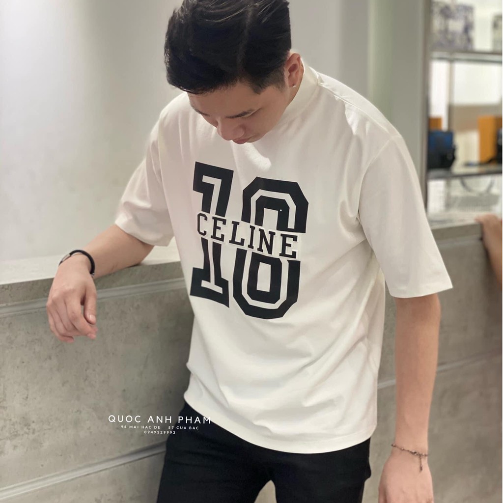 Áo phông T - Shirt - Áo Thun Unisex Tay Ngắn In Chữ Số 3D Hàn Quốc Chất Thun Cotton Co Giãn 4C - AC101 - Azila