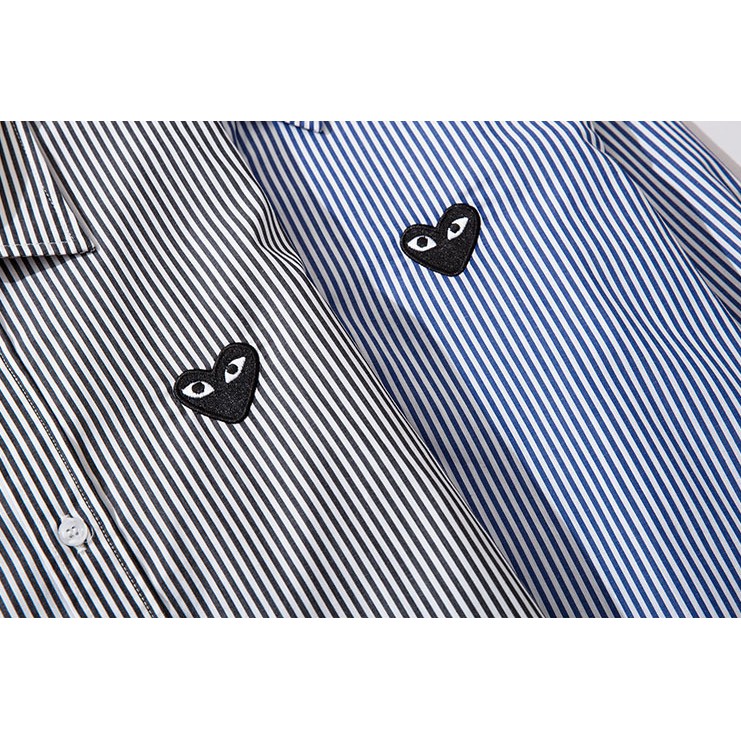 Thời trang cổ điển play comme des garcons CDG Áo dài tay đàn ông và đàn bà