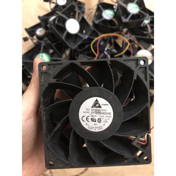 Fan Delta 12cm 48V 0.3A, 12V 3.24 A dày 38mm