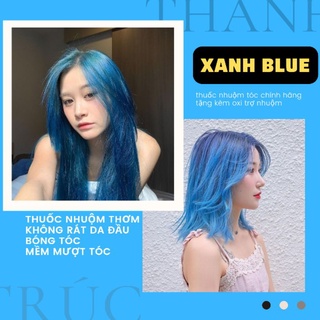 Thuốc Nhuộm Tóc Màu Xanh Dương Sáng Cực Đẹp - Hairshopthanhtruc