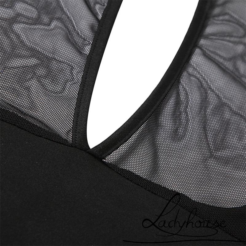 Áo Thun Tay Dài Dáng Ngắn Khoét Lỗ Hở Rốn Màu Trơn Cho Nữ