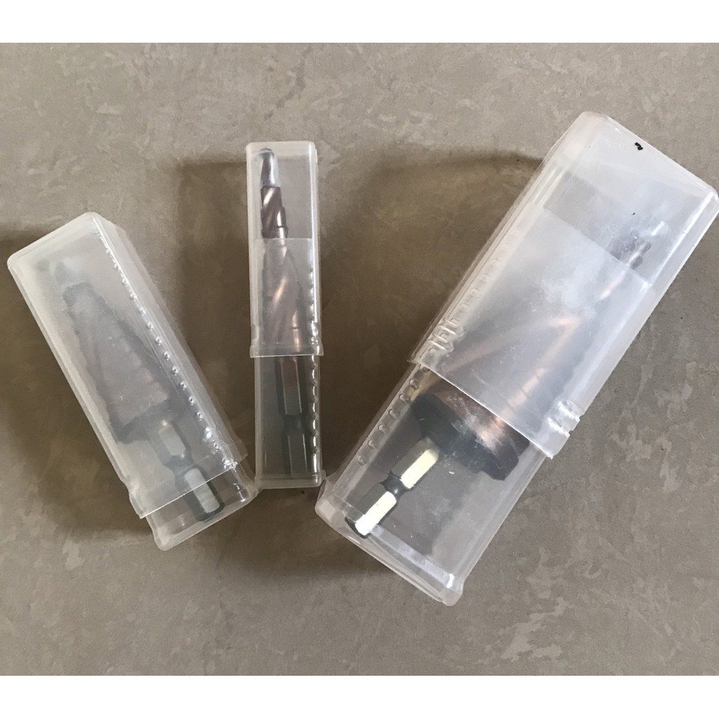 Bộ 3 Mũi khoan bước tháp HSS Coban M35 4 - 32mm,4-20mm-4-12mm siêu cứng,khoan inox,sắt..dày 4mm