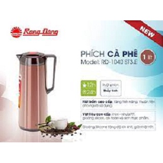 Phích Cafe 1 Lít Rạng Đông _ Model: RD 1040 ST3.E