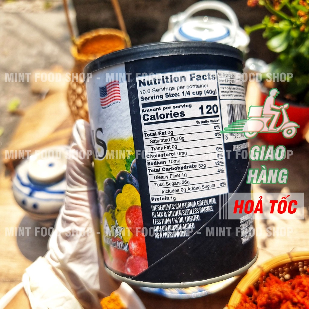 Nho Sunviews Raisins Mix Màu Thập Cẩm - Nho Khô Mỹ