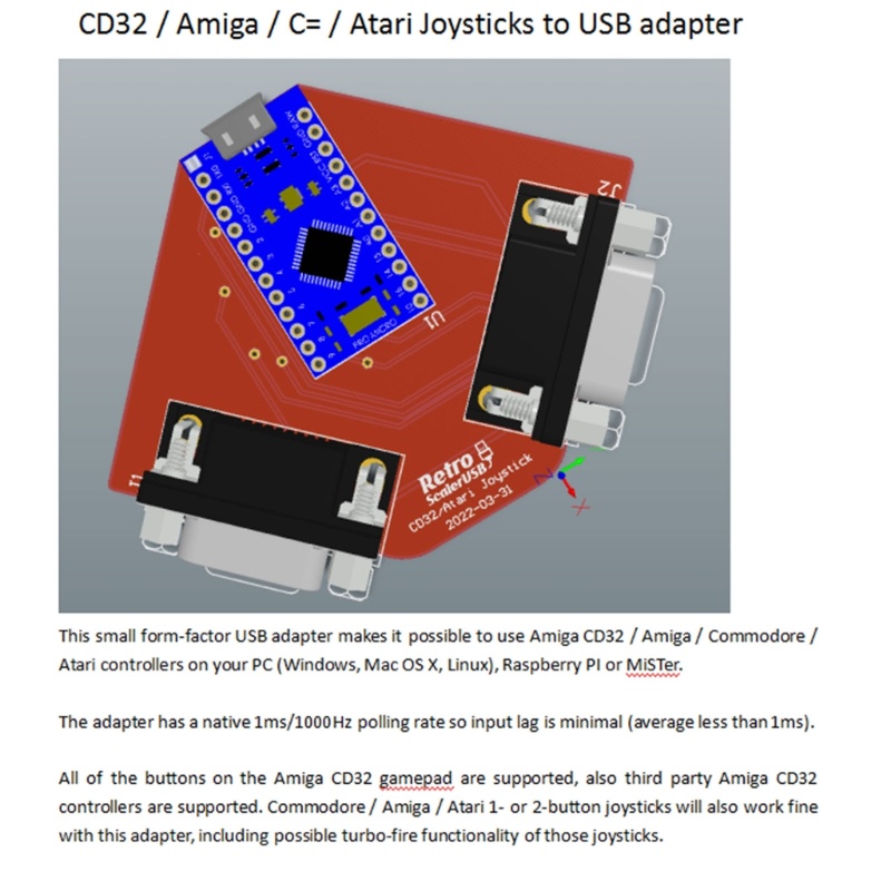 Bảng Mạch Chuyển Đổi Cổng USB Cho SEGACD32